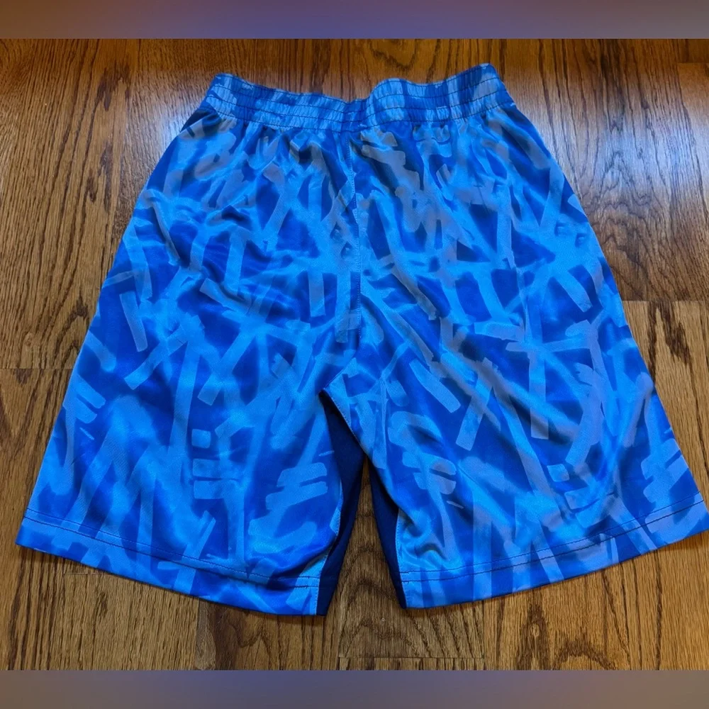 Nike Navy and Light Blue Sports Shorts